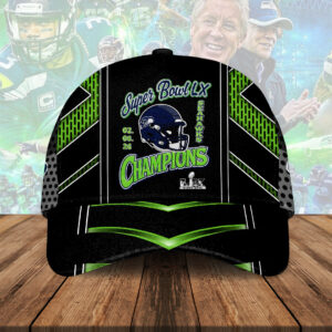 Seattle Seahawks 2025 Super Bowl LX Champions Classic Cap – HOATT16253