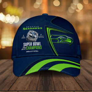 Seattle Seahawks 2025 Super Bowl LX Champions Classic Cap – HOATT16256