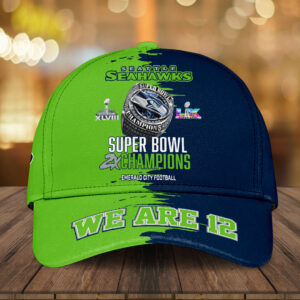 Seattle Seahawks 2025 Super Bowl LX Champions Classic Cap – HOATT16289