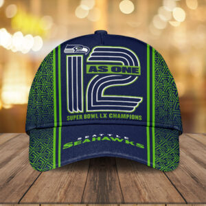 Seattle Seahawks 2025 Super Bowl LX Champions Classic Cap – TANTN21079