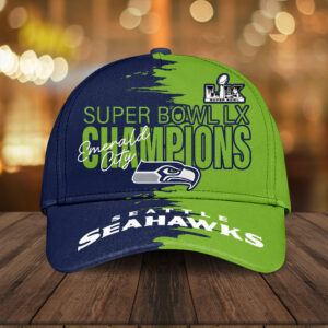 Seattle Seahawks 2025 Super Bowl LX Champions Classic Cap – TANTN21145