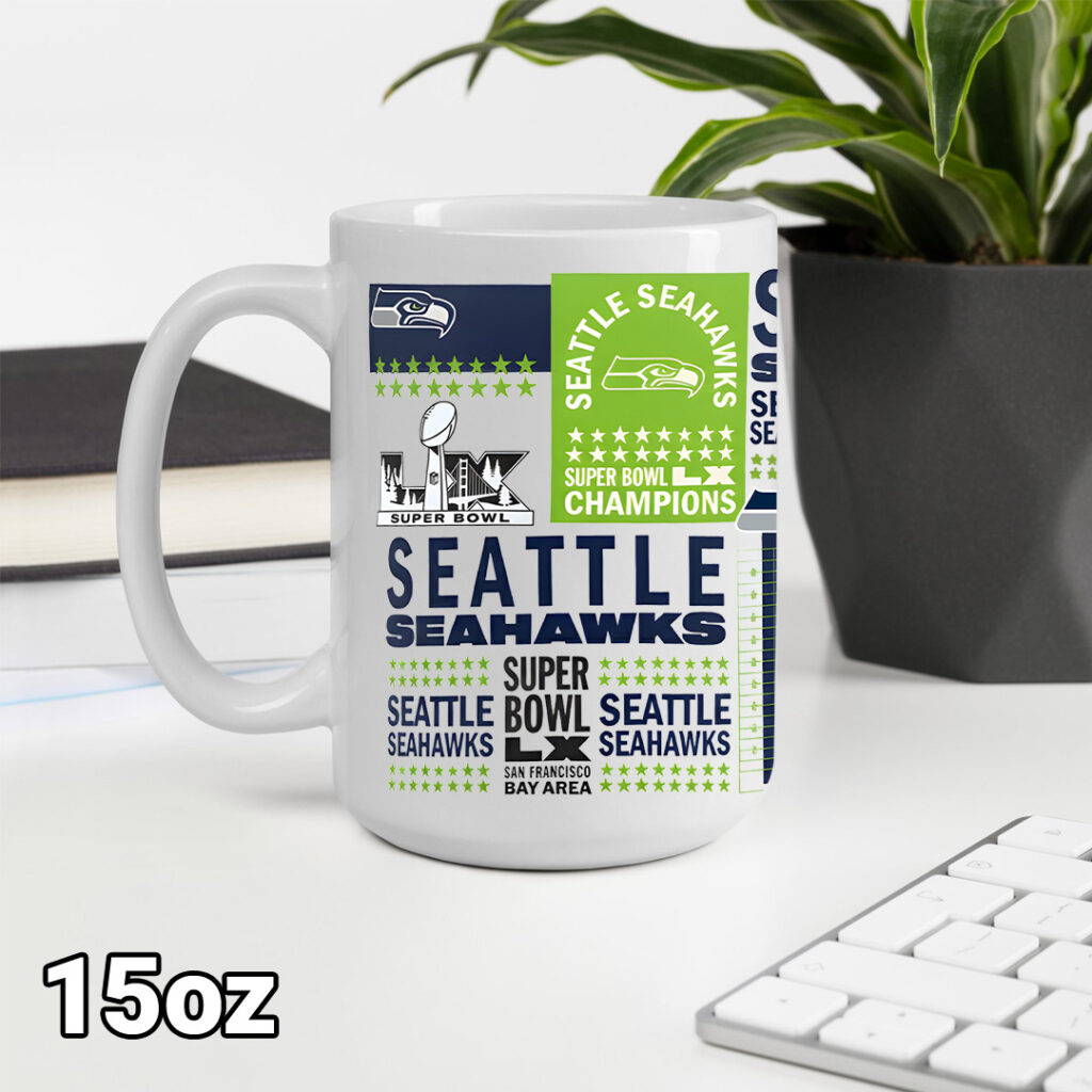 Seattle Seahawks 2025 Super Bowl LX Champions Ceramic Mug – TANTN20984 ...