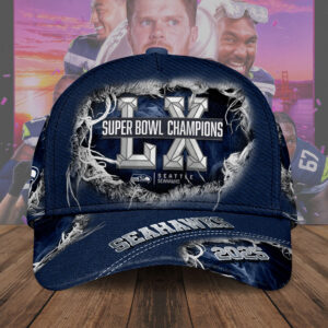 Seattle Seahawks 2025 Super Bowl LX Champions Classic Cap - TMTHU3994
