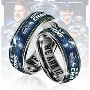 Seattle Seahawks 2025 Super Bowl LX Champions Custom Alloy Ring - TANTN21028