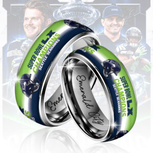 Seattle Seahawks 2025 Super Bowl LX Champions Custom Alloy Ring - TANTN21151