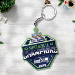 Seattle Seahawks 2025 Super Bowl LX Champions Custom Shape 2-sided Keychain – TANTN21088