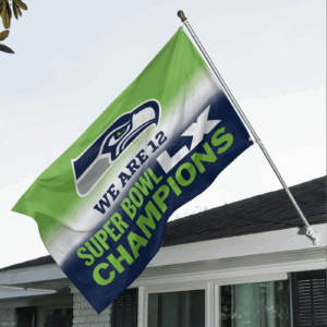 Seattle Seahawks 2025 Super Bowl LX Champions 3D Double-side House Flag - TANTN20979