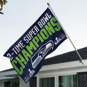 Seattle Seahawks 2025 Super Bowl LX Champions 3D Double-side House Flag - TANTN21029