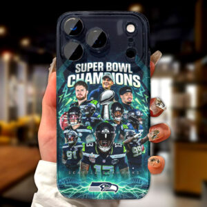 Seattle Seahawks 2025 Super Bowl LX Champions Phone Case – TMTHU3879