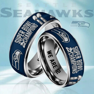 Seattle Seahawks 2025 Super Bowl LX Champions Custom Alloy Ring - HOATT16316