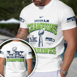 Seattle Seahawks 2025 Super Bowl LX Champions 3D Apparel - HOATT16207
