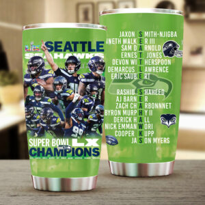 Seattle Seahawks 2025 Super Bowl LX Champions Tumbler Cup - TMTHU3914