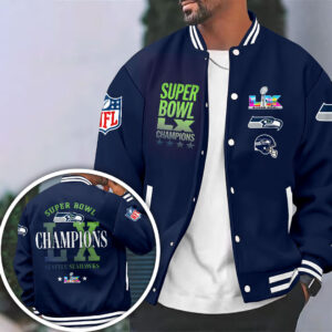 Seattle Seahawks 2025 Super Bowl LX Champions Varsity Jacket - HOATT16265