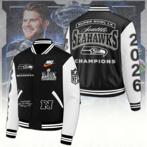 Seattle Seahawks 2025 Super Bowl LX Champions Varsity Jacket - TANTN21091
