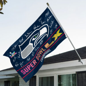 Seattle Seahawks 2025 Super Bowl LX Champions 3D Double-side House Flag - TMTHU3851