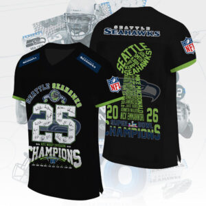 Seattle Seahawks 3D Football Jersey - TMTHU3768