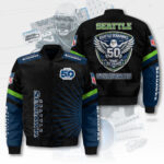 Seattle Seahawks 50th Anniversary 3D Bomber Jacket – TMTHU3712