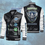 Seattle Seahawks Leather Bomber Jacket – TMTHU3747