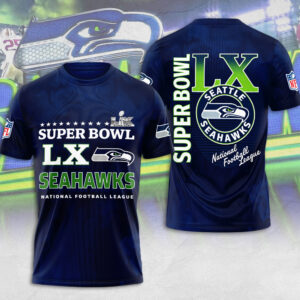Seattle Seahawks Super Bowl LX 3D Apparel - MAITM14724