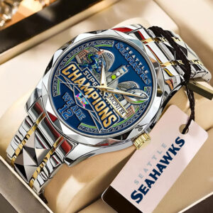 Seattle Seahawks Super Bowl LX Champions Alloy Luxury Quartz Watch - MAITM14781