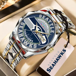 Seattle Seahawks Super Bowl LX Champions Alloy Luxury Quartz Watch - MAITM14876