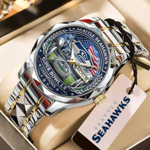 Seattle Seahawks Super Bowl LX Champions Alloy Luxury Quartz Watch - MAITM14877