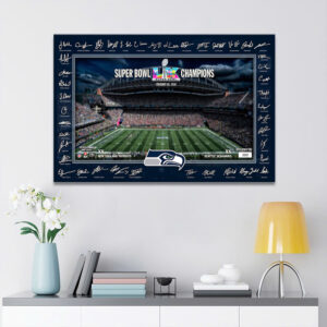 Seattle Seahawks Super Bowl LX Champions Canvas - MAITM14773