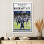 Seattle Seahawks Super Bowl LX Champions Rectangle Canvas With Inner Frame – MAITM14868
