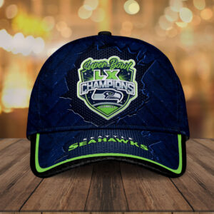 Seattle Seahawks Super Bowl LX Champions Classic Cap - MAITM14843