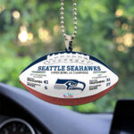 Seattle Seahawks Super Bowl LX Champions Custom shape 2-sided Acrylic Car Ornament – MAITM14872