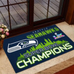 Seattle Seahawks Super Bowl LX Champions Custom Doormat – MAITM14858