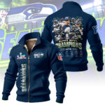 Seattle Seahawks Super Bowl LX Champions Thick Knit Fleece Jacket – MAITM14881