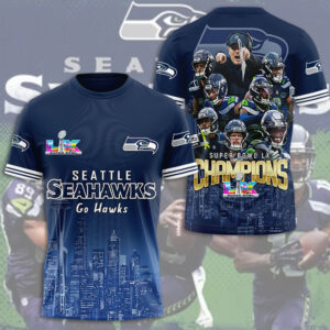 Seattle Seahawks 3D Apparel - TMTHU3715