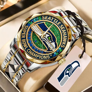 Seattle Seahawks Alloy Luxury Quartz Watch - GNE5095