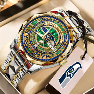 Seattle Seahawks Alloy Luxury Quartz Watch - GNE5098