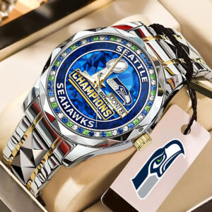 Seattle Seahawks Alloy Luxury Quartz Watch - GNE5099