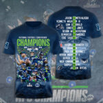 Seattle Seahawks 2025 NFC Champions 3D Apparel – GNE4935