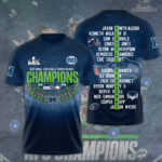 Seattle Seahawks 2025 NFC Champions 3D Apparel – GNE4936