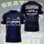 Seattle Seahawks 2025 Super Bowl LX Champions 3D Apparel – TMTHU3889