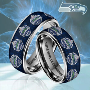 Seattle Seahawks 2025 Super Bowl LX Champions Custom Alloy Ring - TMTHU3883