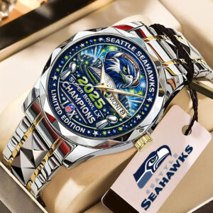 Seattle Seahawks 2025 Super Bowl LX Champions Alloy Luxury Quartz Watch - TMTHU3857
