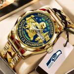 Seattle Seahawks 2025 Super Bowl LX Champions Alloy Luxury Quartz Watch – HOATT16163