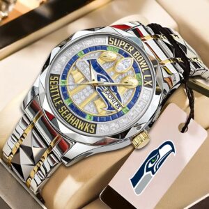 Seattle Seahawks 2025 Super Bowl LX Champions Alloy Luxury Quartz Watch - HOATT16189