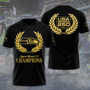 Seattle Seahawks 2025 Super Bowl LX Champions 3D Apparel - GNE5120