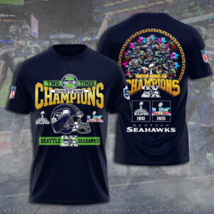 Seattle Seahawks 2025 Super Bowl LX Champions 3D Apparel - GNE5121