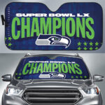 Seattle Seahawks 2025 Super Bowl LX Champions Auto Sun Shade – TANTN21090
