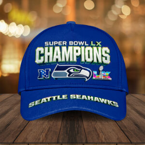 Seattle Seahawks 2025 Super Bowl LX Champions Classic Cap – TMTHU3927