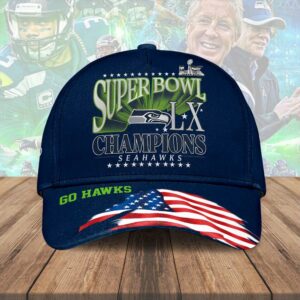 Seattle Seahawks 2025 Super Bowl LX Champions Classic Cap – HOATT16158