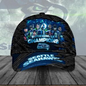 Seattle Seahawks 2025 Super Bowl LX Champions Classic Cap – HOATT16173