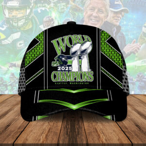 Seattle Seahawks 2025 Super Bowl LX Champions Classic Cap - HOATT16255